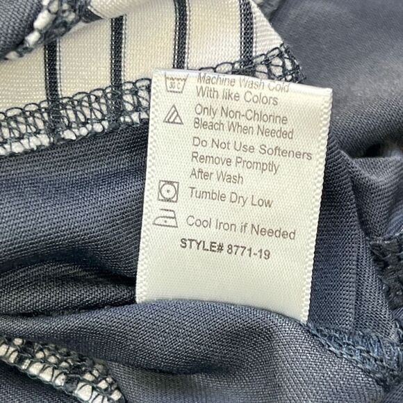 Bolle Women's Stretch Short Sleeve Round Neck Ruched Performance Gray Size Large - Picture 10 of 10